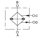 Hydraulic Symbol for Type HEX Cooling System