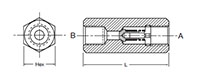Dimensional Image for Valves, In-Line Check